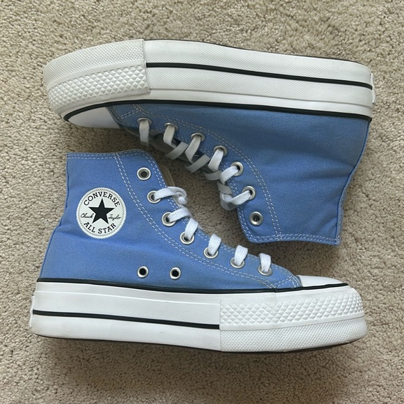 Converse Chuck Taylor All Star Lift Platform Hightop Shoes | Blue | 5.5 - Picture 1 of 13